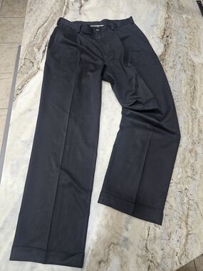 Nike Golf Dri-FIT Pants Men’s 34x32 Black Pleated Performance Trousers